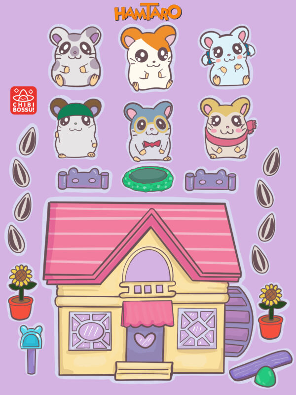 ANIME XL Stickers | Hamtaro