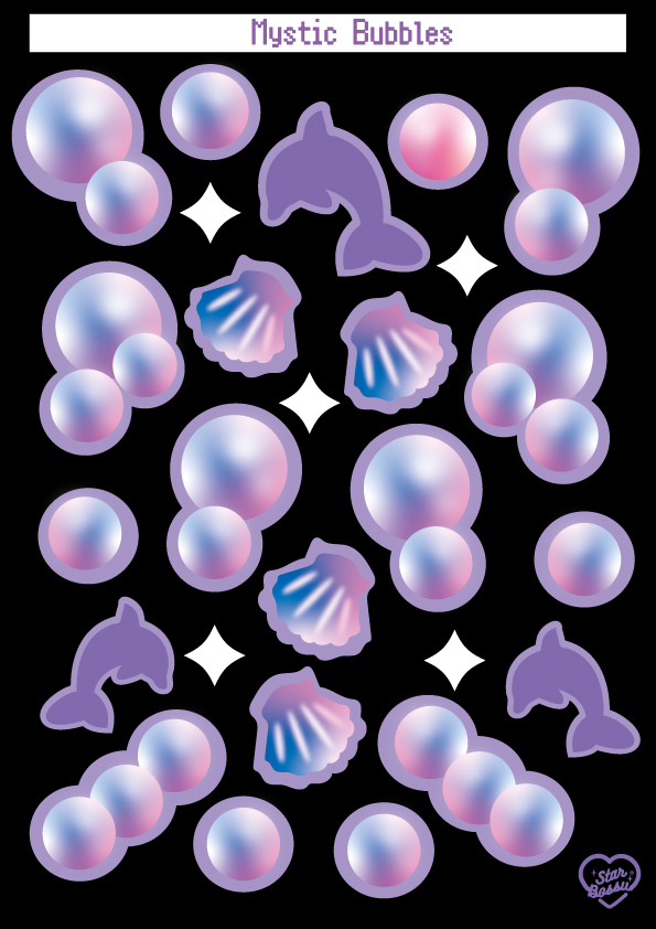 Mystic bubbles | Sticker Sheet