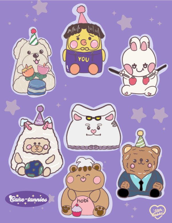 Cake-tannies / Sticker Sheet