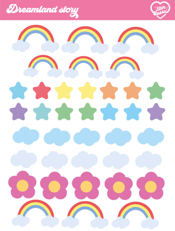 Dreamland Story- Sticker sheet