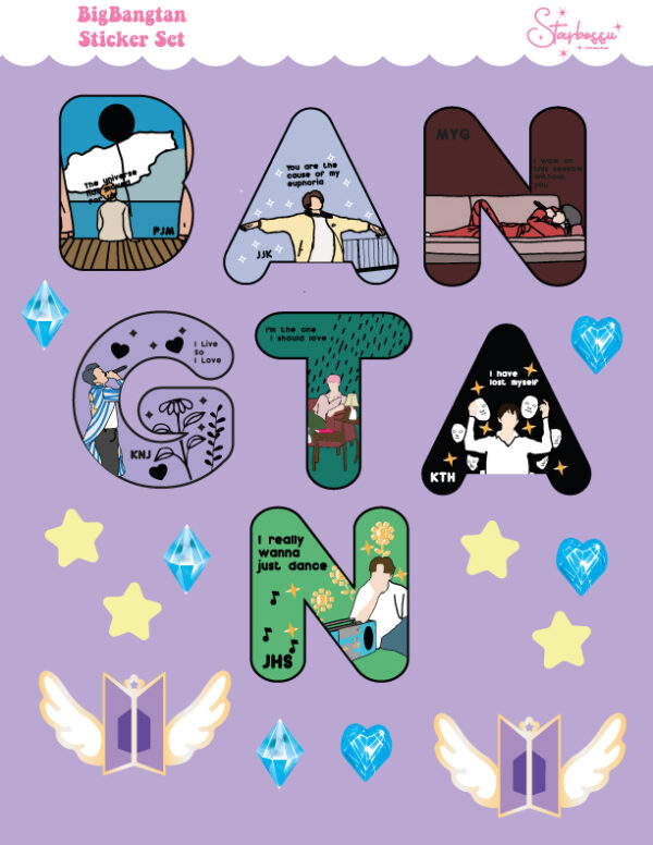 Bangtan sticker set