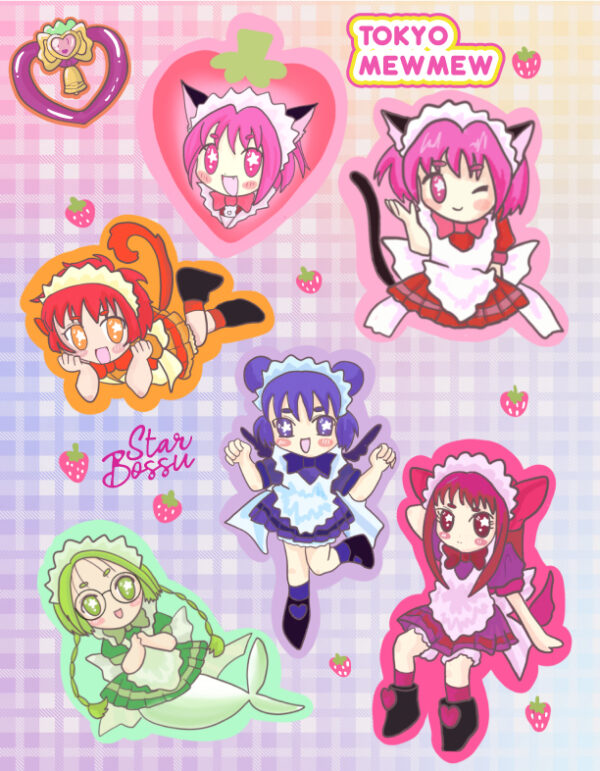 ANIME XL Stickers | Mew Mew Power