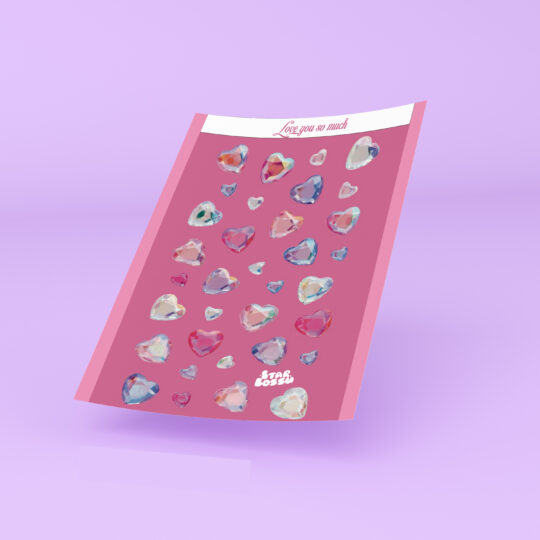 ILYSM corazones / Sticker Sheet