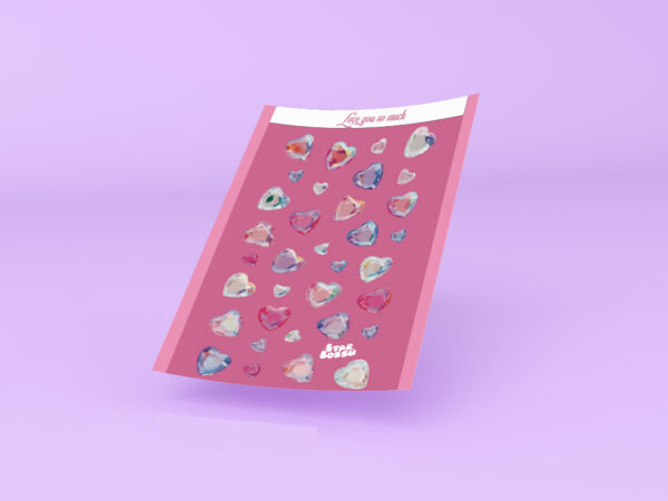 ILYSM corazones / Sticker Sheet